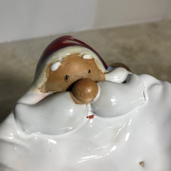 Santa Claus Candy Dish Soap Holder Figurine Christmas Decor Festive - Picture 3 of 8